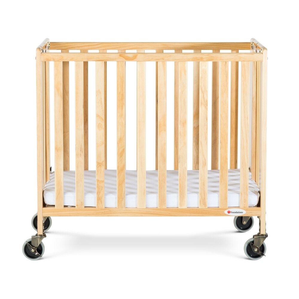 Foundations HideAway Compact Folding Crib with Mattress