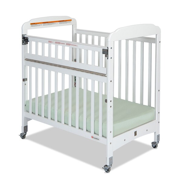 Foundations Serenity SafeReach Clearview Compact Crib in White