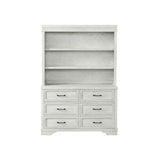 Foundry 52" Wide Traditional Bookcase, White Dove
