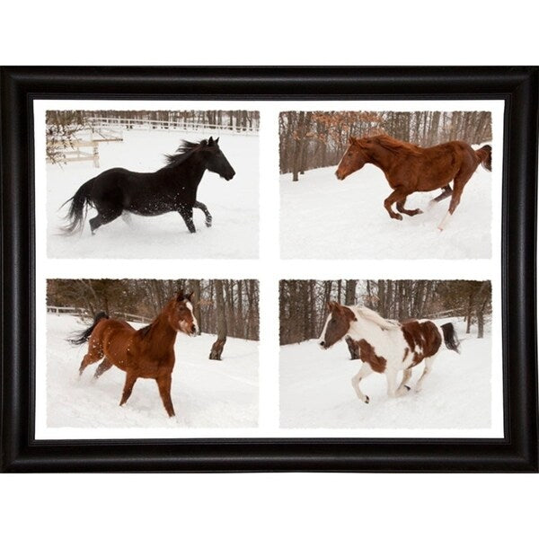 Four Horses in Winter-MONNAG103344 Print 20"x27" by Monte Nagler
