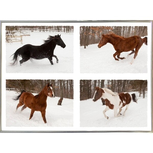 Four Horses in Winter-MONNAG103344 Print 20"x27" by Monte Nagler