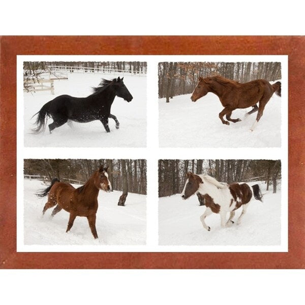 Four Horses in Winter-MONNAG103344 Print 20"x27" by Monte Nagler