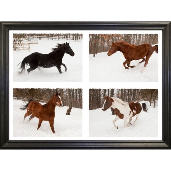 Four Horses in Winter-MONNAG103344 Print 20"x27" by Monte Nagler