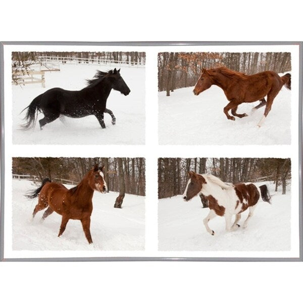 Four Horses in Winter-MONNAG103344 Print 20"x27" by Monte Nagler