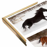 Four Horses in Winter-MONNAG103344 Print 20"x27" by Monte Nagler