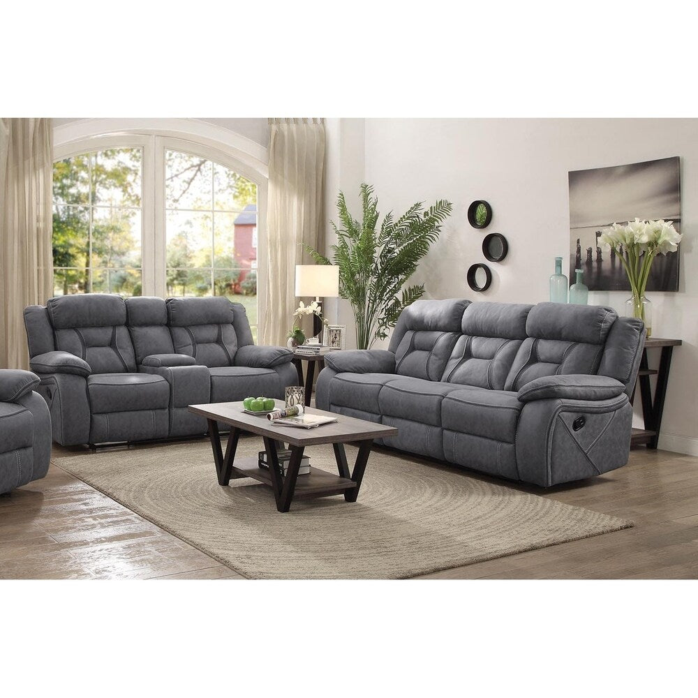 Foxbar Two Piece Motion Reclining Sofa and Loveseat Set