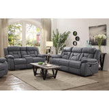 Foxbar Two Piece Motion Reclining Sofa and Loveseat Set