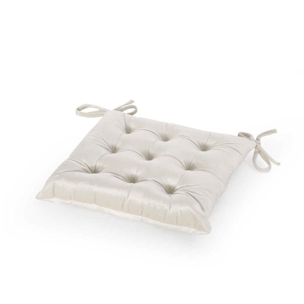 Foxhall Tufted Velvet Dining Chair Cushions (Set of 2) by Christopher Knight Home