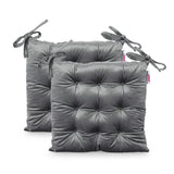 Foxhall Tufted Velvet Dining Chair Cushions (Set of 2) by Christopher Knight Home