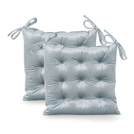Foxhall Tufted Velvet Dining Chair Cushions (Set of 2) by Christopher Knight Home