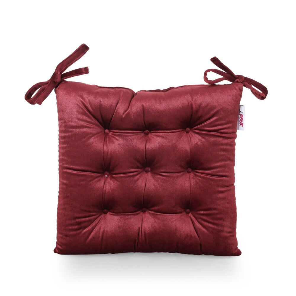 Foxhall Tufted Velvet Dining Chair Cushions (Set of 2) by Christopher Knight Home