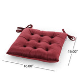 Foxhall Tufted Velvet Dining Chair Cushions (Set of 4) by Christopher Knight Home
