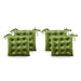 Foxhall Tufted Velvet Dining Chair Cushions (Set of 4) by Christopher Knight Home