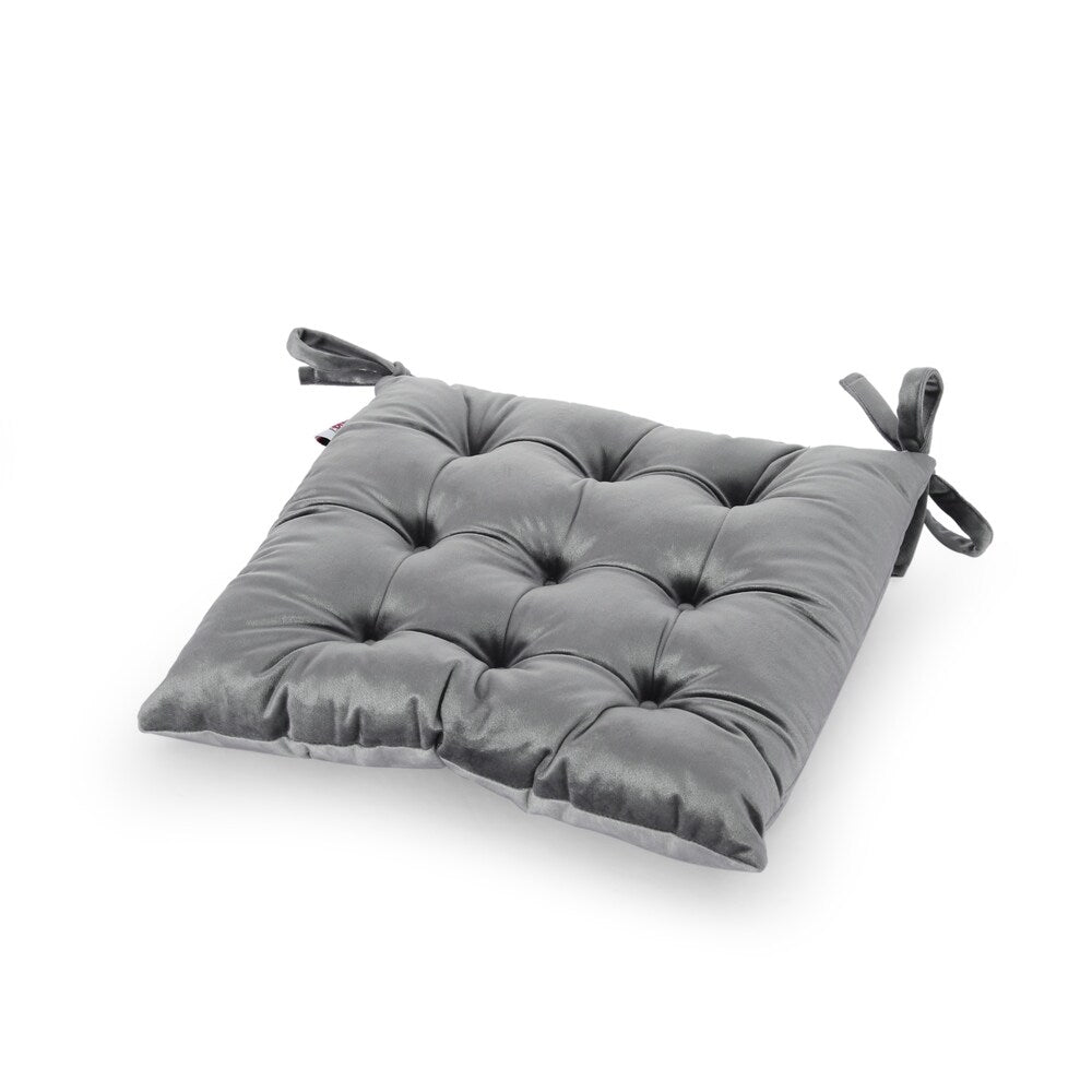 Foxhall Tufted Velvet Dining Chair Cushions (Set of 4) by Christopher Knight Home