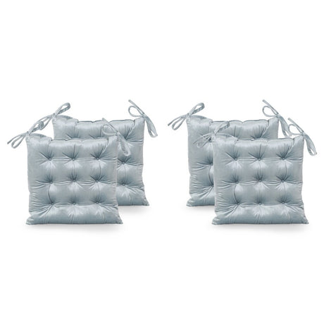 Foxhall Tufted Velvet Dining Chair Cushions (Set of 4) by Christopher Knight Home