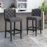 Foxwood Wingback Retro Bar Stools (Set of 2) by Christopher Knight Home