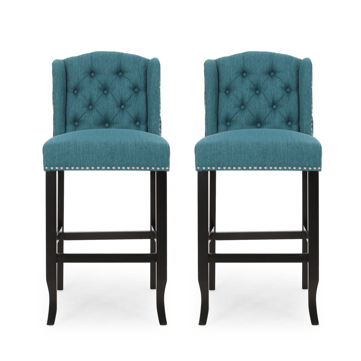 Foxwood Wingback Retro Bar Stools (Set of 2) by Christopher Knight Home