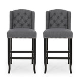 Foxwood Wingback Retro Bar Stools (Set of 2) by Christopher Knight Home