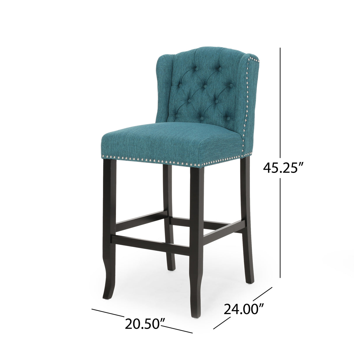 Foxwood Wingback Retro Bar Stools (Set of 2) by Christopher Knight Home