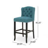 Foxwood Wingback Retro Bar Stools (Set of 2) by Christopher Knight Home