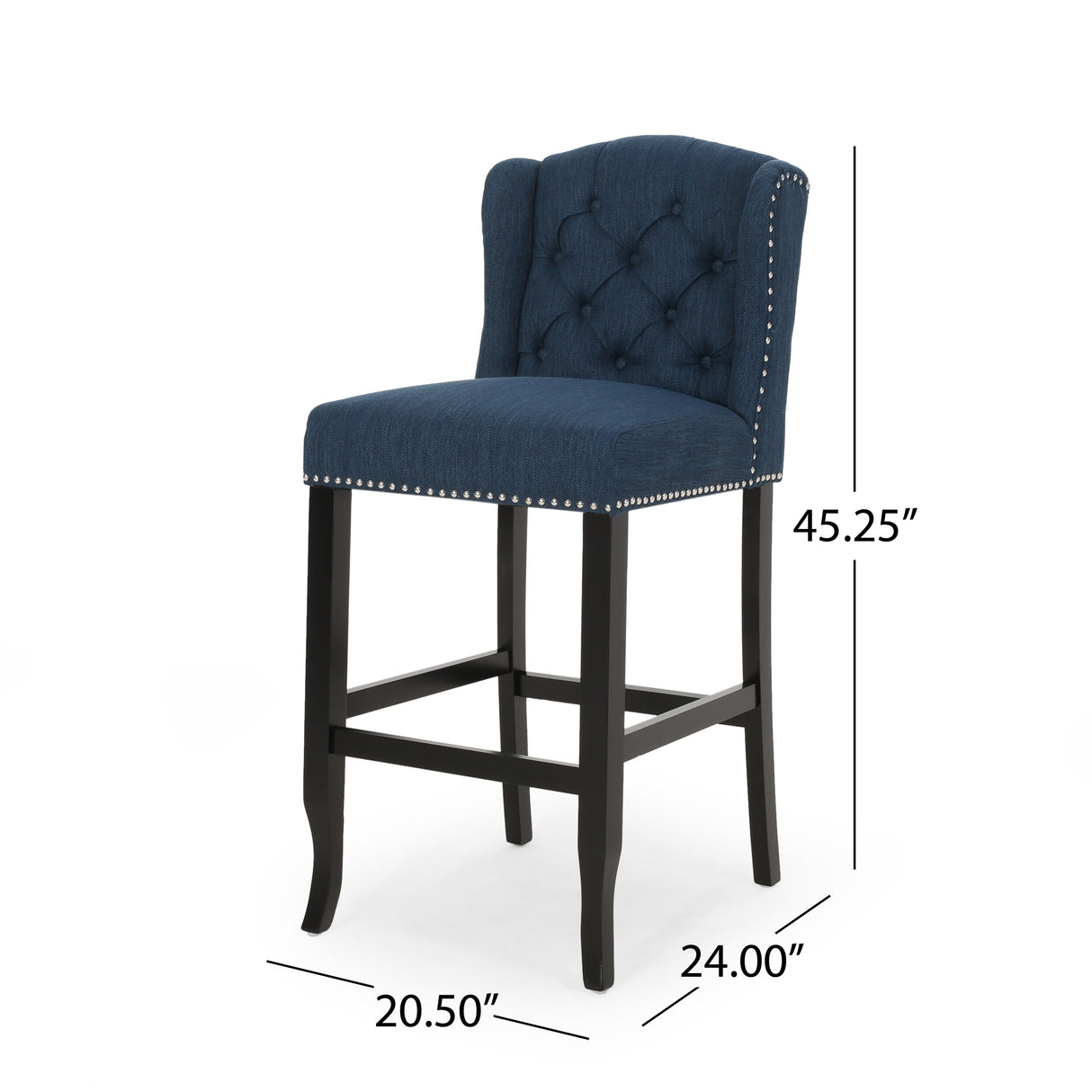 Foxwood Wingback Retro Bar Stools (Set of 2) by Christopher Knight Home