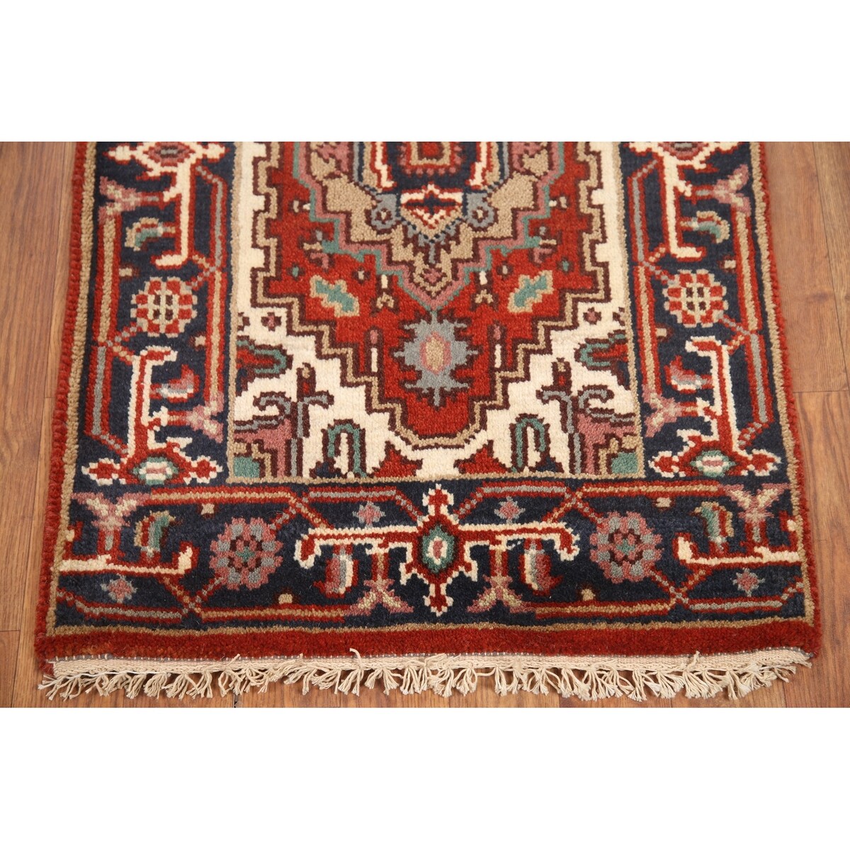 Foyer Size Heriz Serapi Oriental Area Rug Hand-knotted Wool Carpet - 2'0"x 3'0"