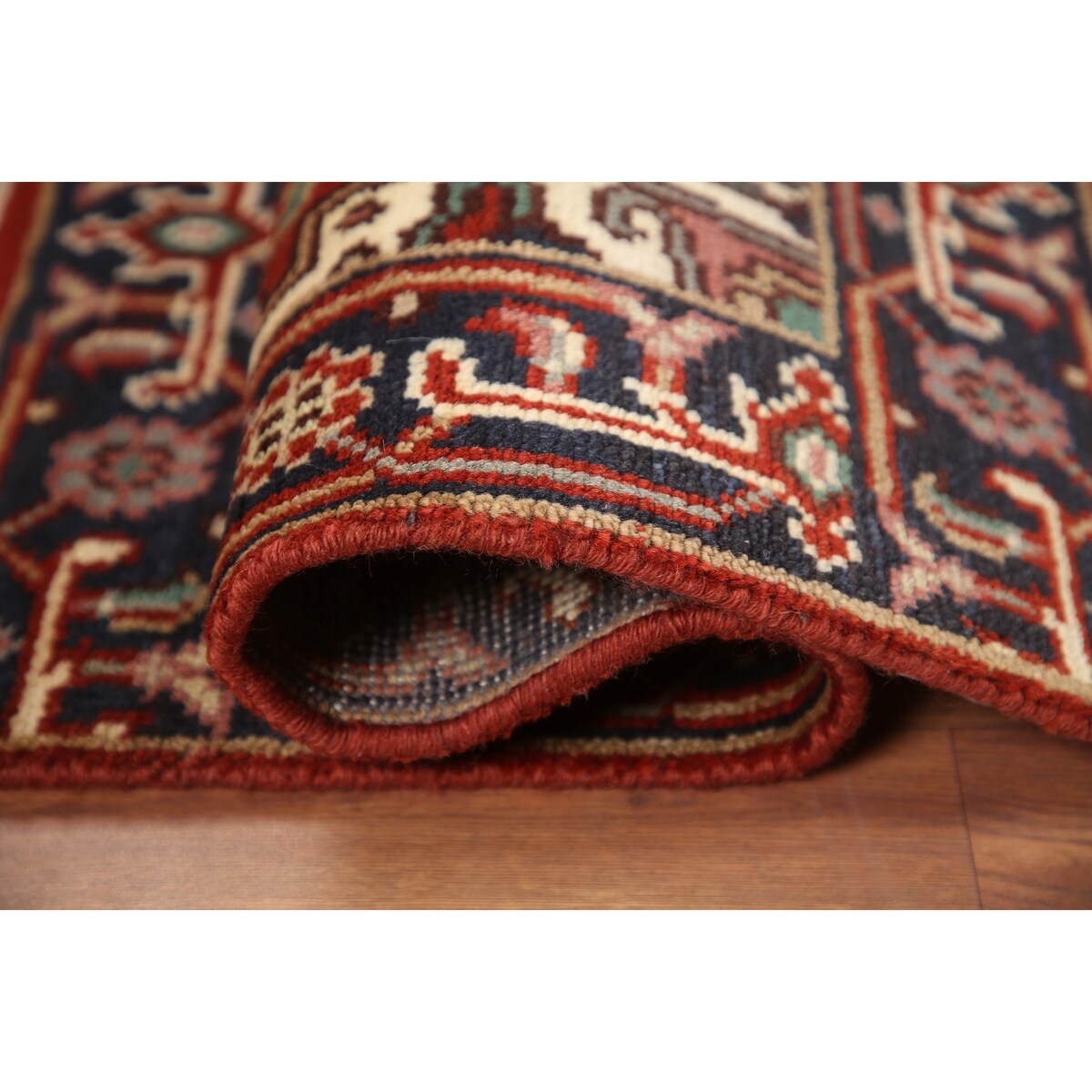 Foyer Size Heriz Serapi Oriental Area Rug Hand-knotted Wool Carpet - 2'0"x 3'0"