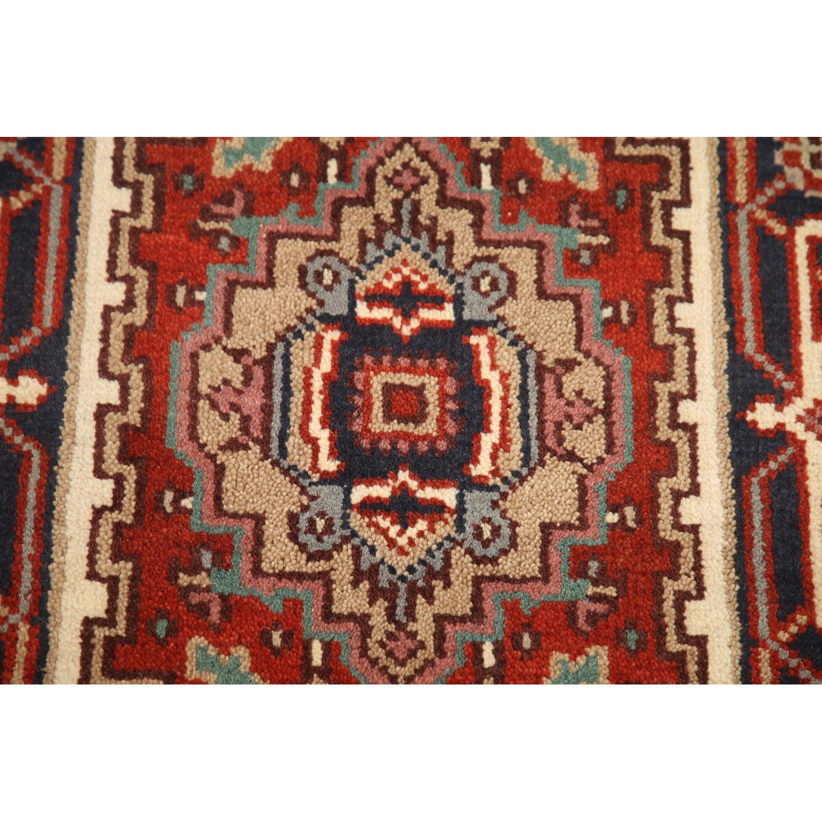 Foyer Size Heriz Serapi Oriental Area Rug Hand-knotted Wool Carpet - 2'0"x 3'0"