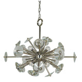 Framburg 4817 PN 12 Light Chandelier Apogee Polished Nickel - Exact Size