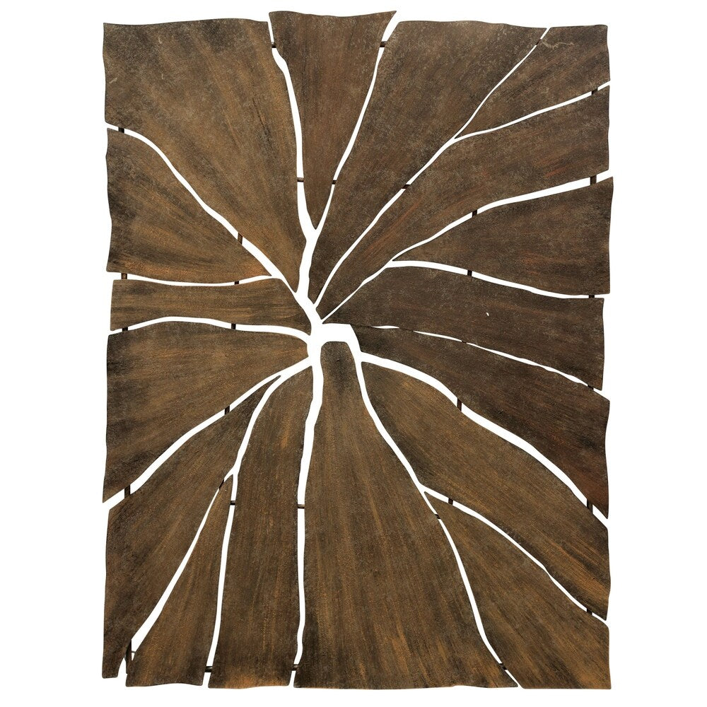 Frame Fracture Hand Made Forged Metal Fractured Wall Sculpture with Purposeful Negative Space Effect
