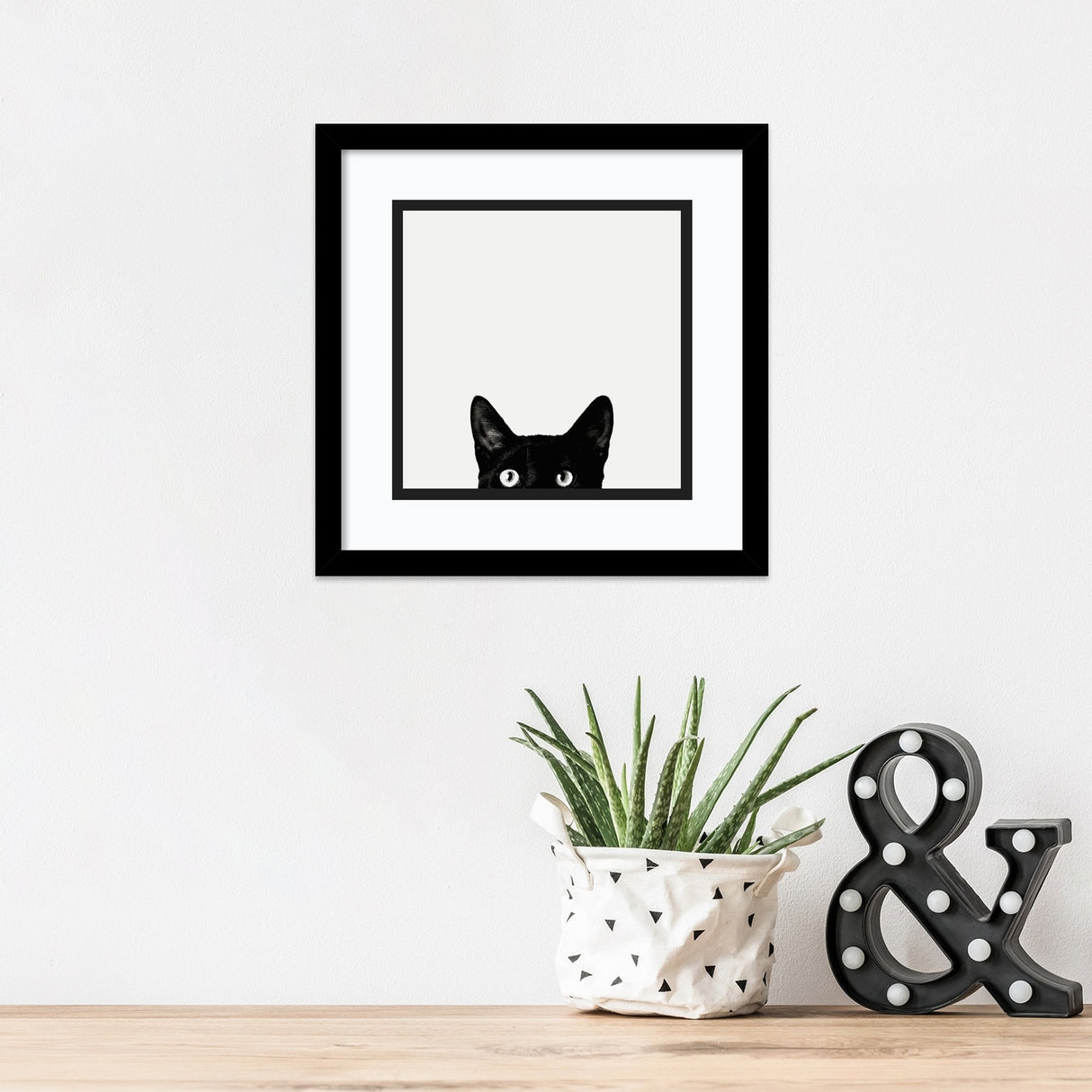 Framed Art Print 'Curiosity' by Jon Bertelli 13 x 13-inch