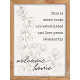 Welcome Home Framed Art - N/A