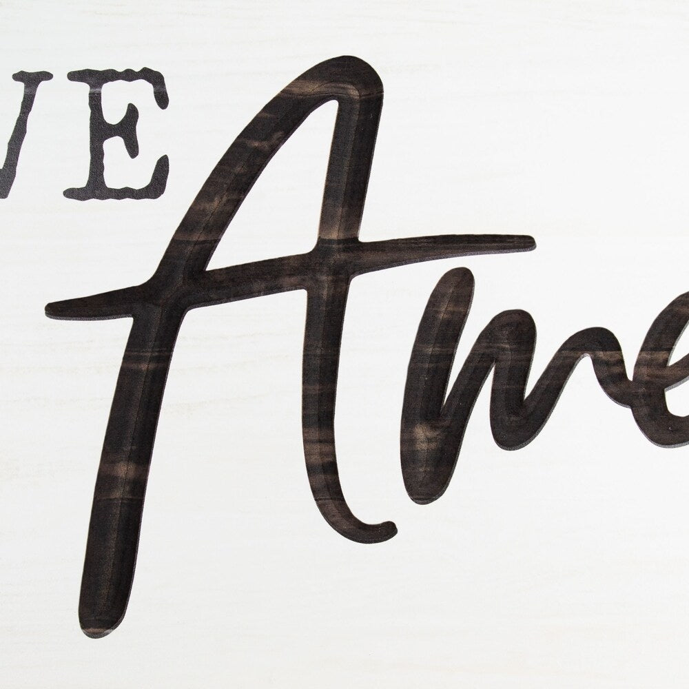 And Thank You For A House Full Of People I Love Amen Framed & Carved Art