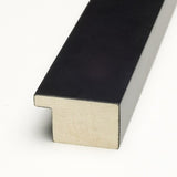 Framed Grey Cork Board, Mezzanotte Black