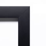 Framed Grey Cork Board, Mezzanotte Black