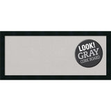 Framed Grey Cork Board, Mezzanotte Black