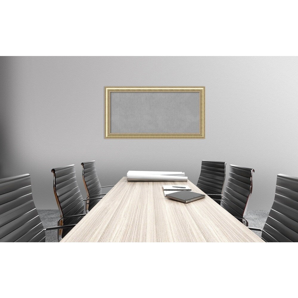 Framed Magnetic Board Choose Your Custom Size, Astoria Champagne Wood
