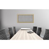 Framed Magnetic Board Choose Your Custom Size, Astoria Champagne Wood