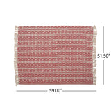 Francell Boho Handcrafted Cotton Throw Blanket by Christopher Knight Home