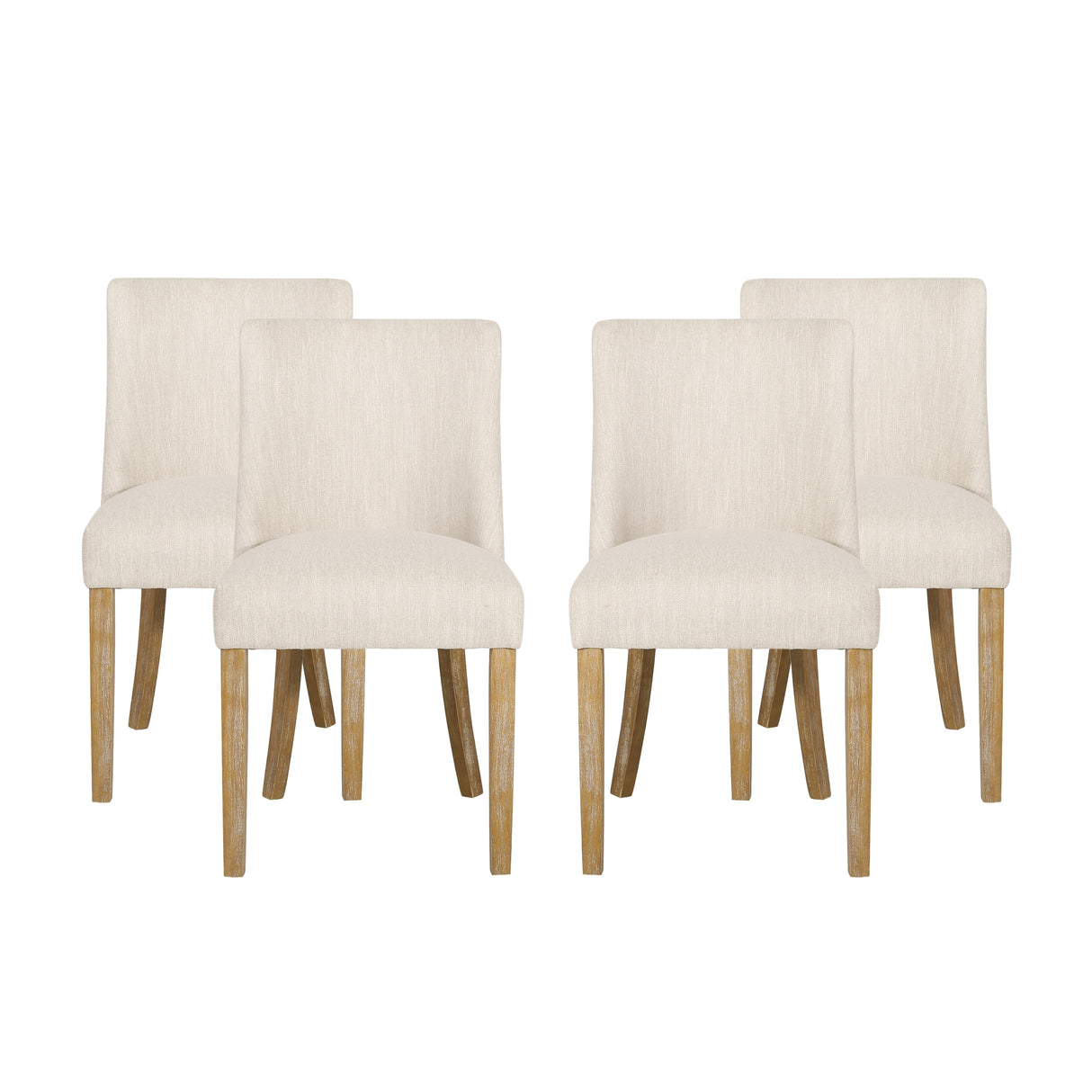 Frances Fabric Dining Chair (Set of 4) by Christopher Knight Home
