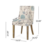 Frances Fabric Dining Chair (Set of 6) by Christopher Knight Home