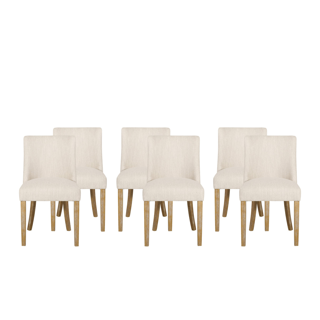 Frances Fabric Dining Chair (Set of 6) by Christopher Knight Home