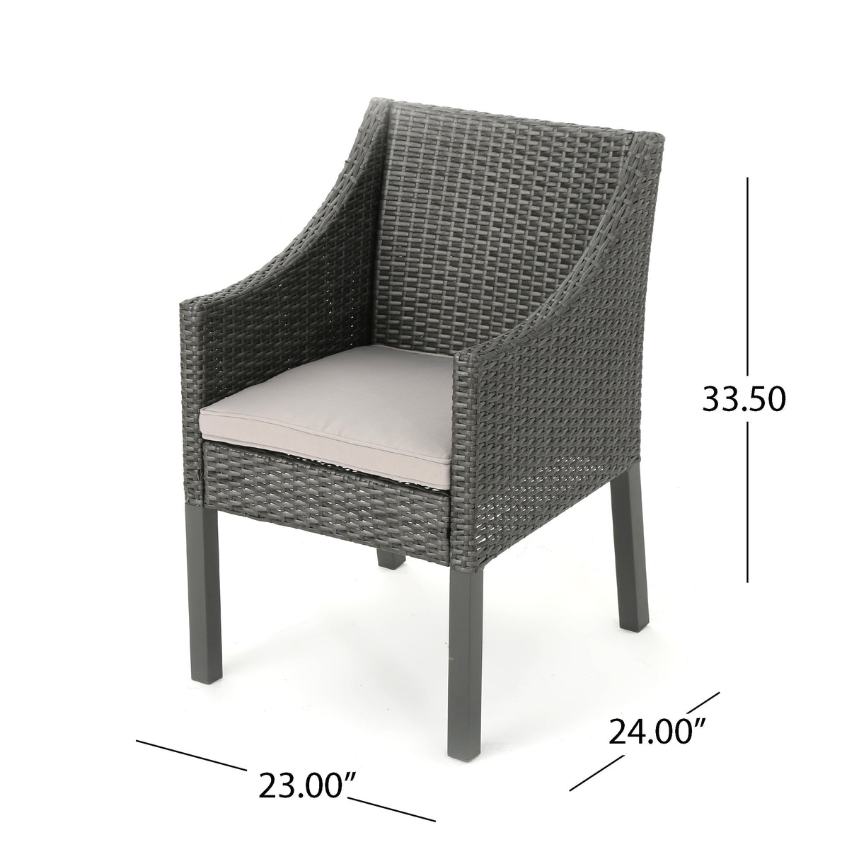Franco Outdoor 5-piece Round Wicker Dining Set with Cushions & Umbrella Hole by Christopher Knight Home