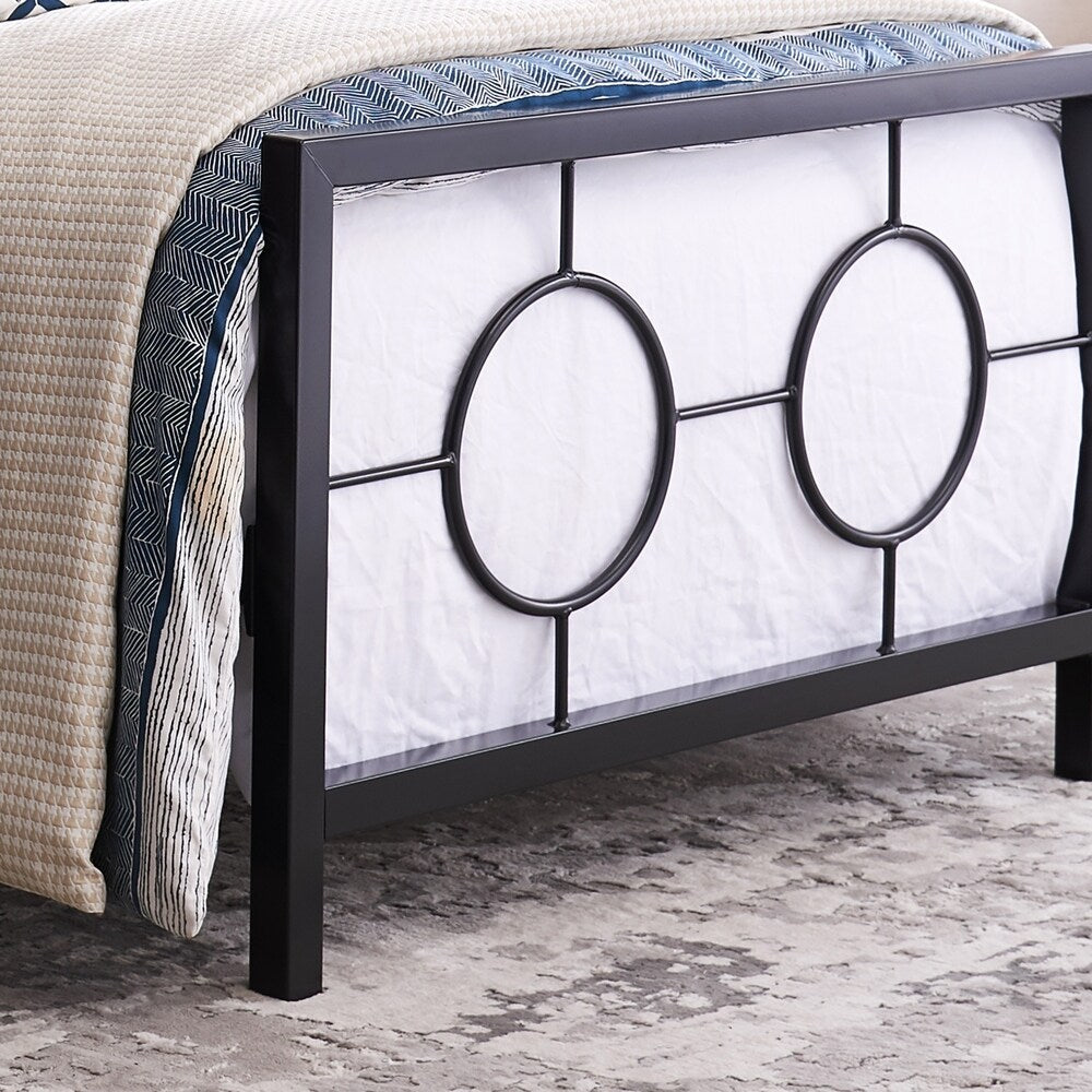 Francoise Modern Iron Twin Bed by Christopher Knight Home