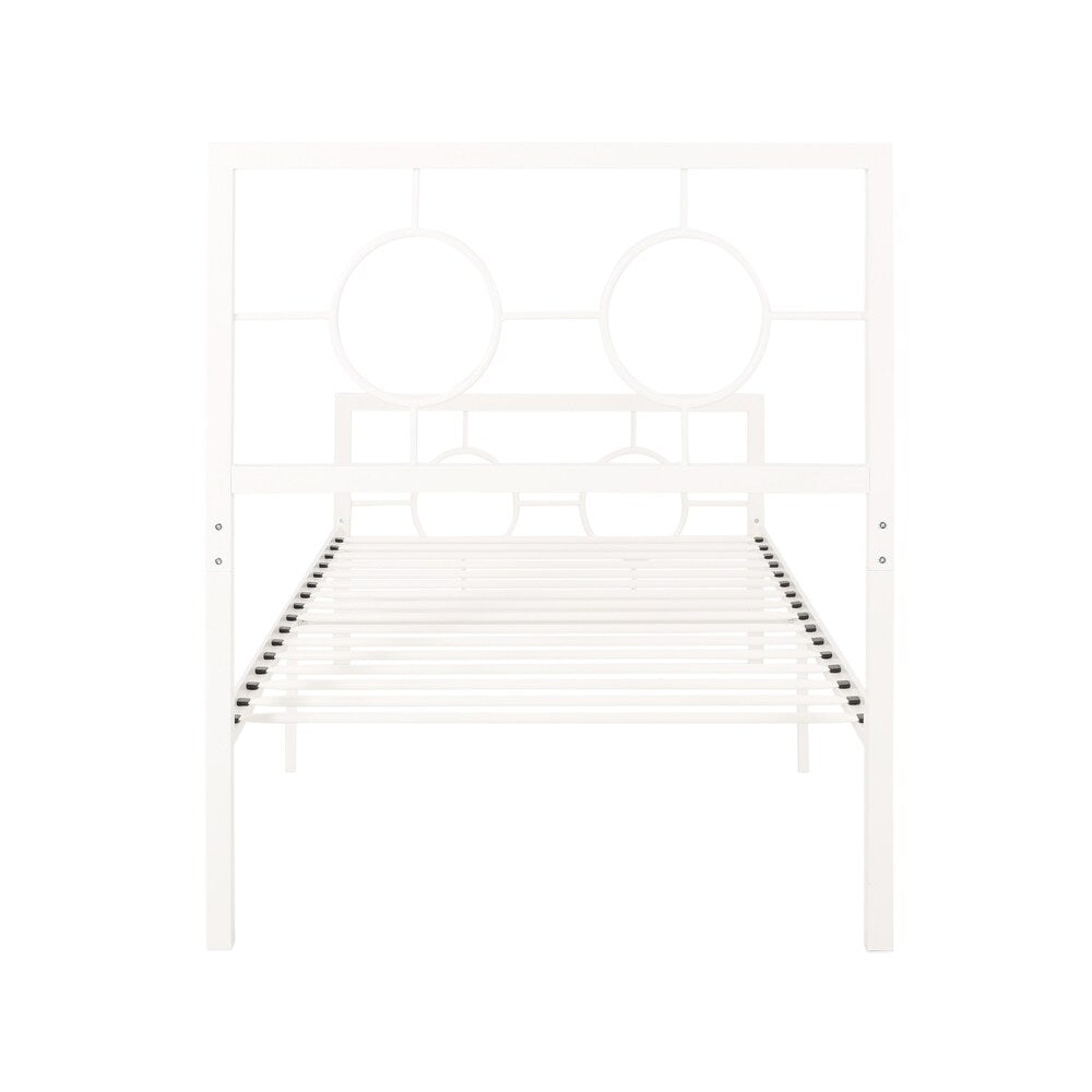 Francoise Modern Iron Twin Bed by Christopher Knight Home