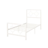 Francoise Modern Iron Twin Bed by Christopher Knight Home