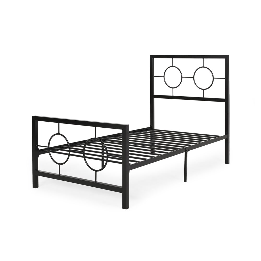 Francoise Modern Iron Twin Bed by Christopher Knight Home