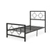 Francoise Modern Iron Twin Bed by Christopher Knight Home