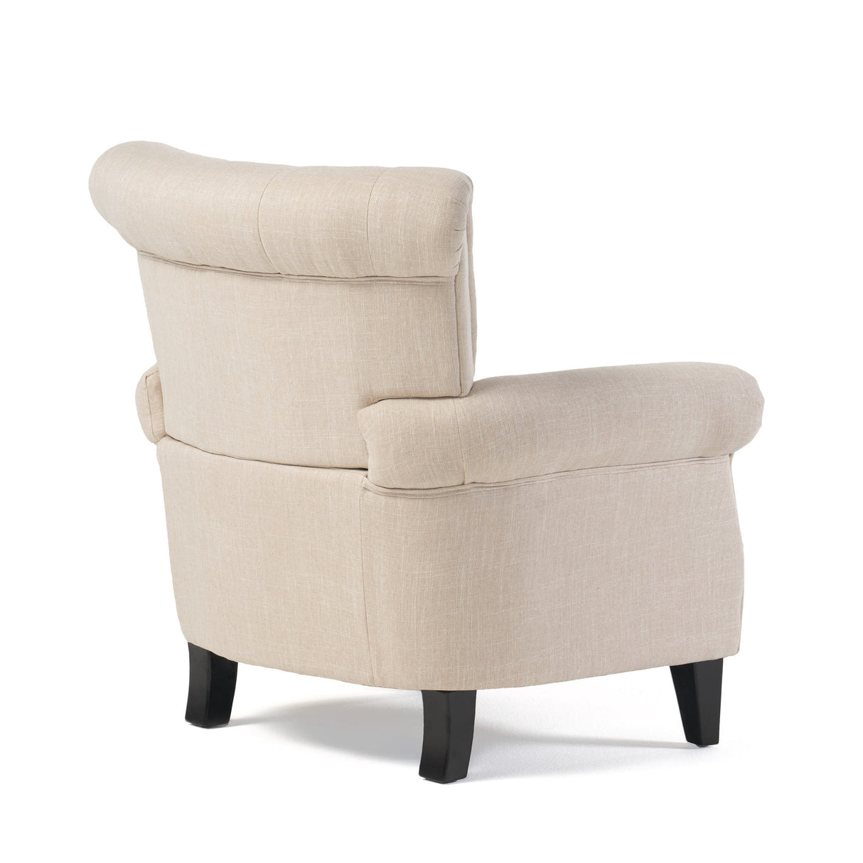 Franklin Tufted Light Beige Fabric Club Chair by Christopher Knight Home