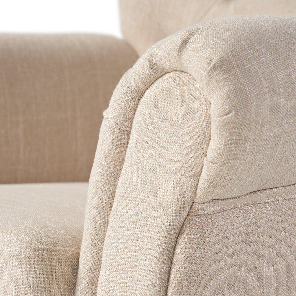 Franklin Tufted Light Beige Fabric Club Chair by Christopher Knight Home